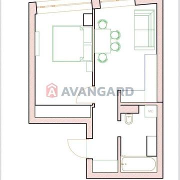 Найкраща ціна Славутич Осокорки простора 1-но кім квартира євро двушка ЖК Славутич