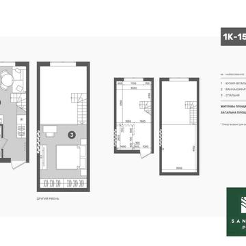 Продаж двоярусної квартири 31,4м2 від забудовника, без ріелторів! ЖК Sanville Park