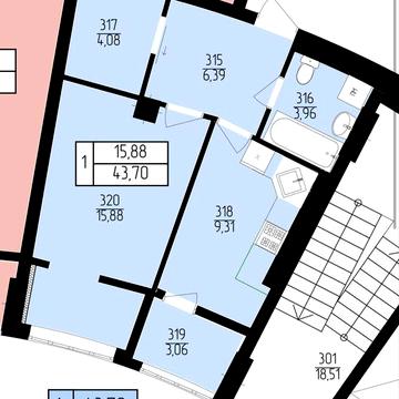 Однокімнатна квартира з розтермінуванням