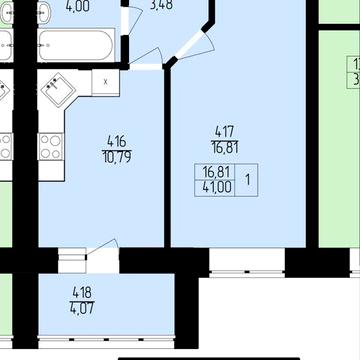 Однокімнатна квартира з розтермінуванням ЖК Північна Фортеця