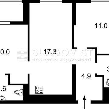2к.(54 кв.м) Святослава Хороброго (Народного Ополчен) SKY AVENUE; ЖК SKY AVENUE