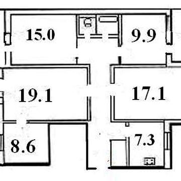 квартира 101 м пр Ч. Калини, 4; 1 поверх
