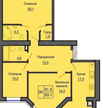 Єоселя- так! Продаж 3- кімнатної квартири 94 м2. ЖК Софія Резиденція