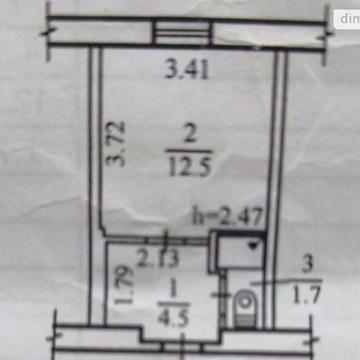 Продаж 1к Квартира Краснопільська вулиця