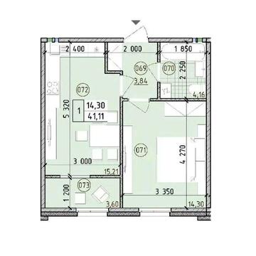 Без% перепоступка Продаж 41м2  Жк Нова Англія  буд.Престон та Ньюкасл ЖК Нова Англія