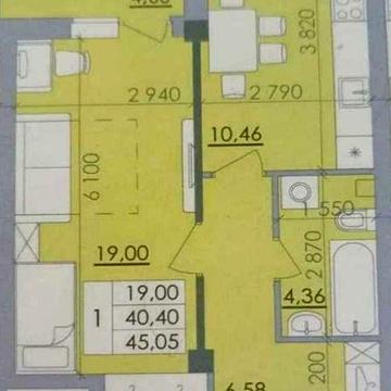 Однокімнатна квартира з ідеальним плануванням — ЖК «Пелюстковий»