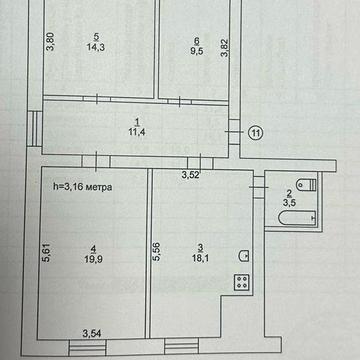 Величезна Квартира СЕРТИФІКАТ сталінка 77м2 на Пушкіна. .