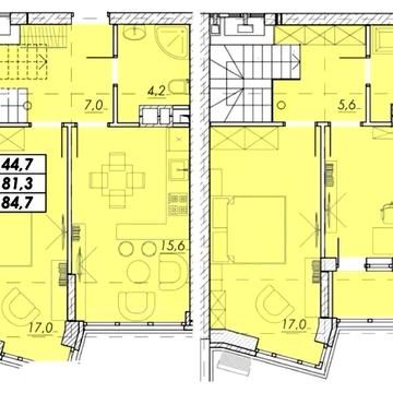 Двухуровневая квартира 84,7 м² в центре Одессы - редкий формат ЖК Прохоровский квартал