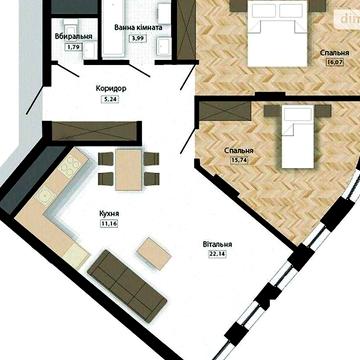 Продаж 2к Квартира Раковського вулиця ЖК Five Address