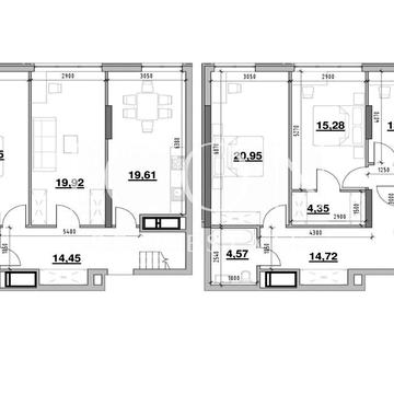 Продаж дворівневої квартири | 155м² | ЖК Nordica Residence ЖК Nordica Residence
