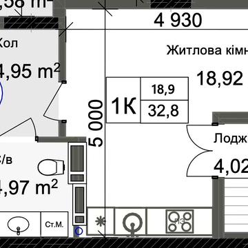 ‼️ продам 1 комнатную квартиру (РАССРОЧКА до 4 лет)  без комиссии