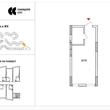 Продаж 1к Квартира Ольги Кобилянської (Достоєвського) вулиця ЖК Синергия Сити