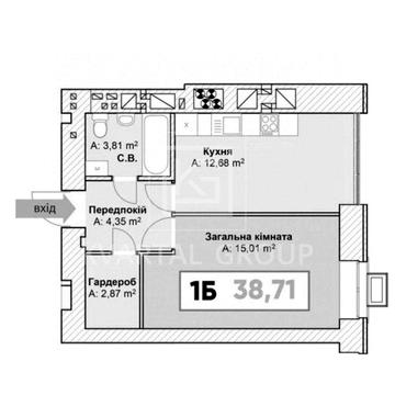 Продаж 1к квартири під ваш ремонт, ЖК Континент ЖК Континент