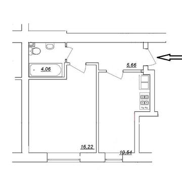 Продається 1-кімнатна квартира