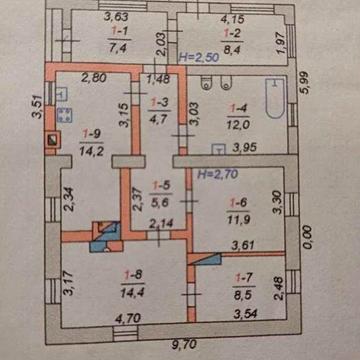 Окремий будинок 87 кв.м з приватизованою ділянкою