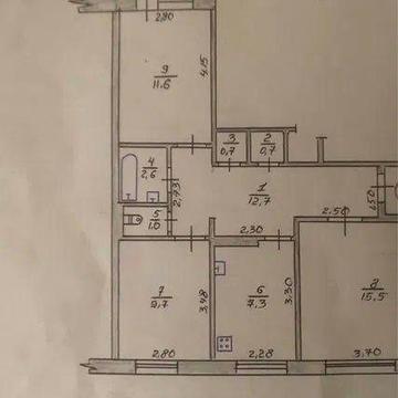 В продажу 3-х кімнатна квартира