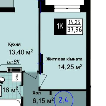 Продаж 1к Квартира Академіка Сахарова вулиця ЖК Sea Town