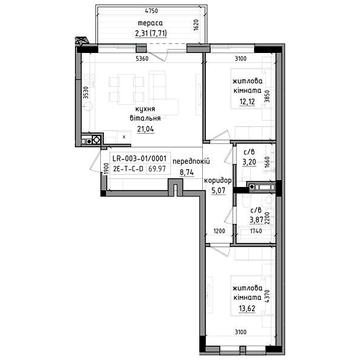 Продаж 2к Квартира Радіщева вулиця ЖК Lizrome