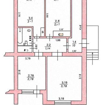 Продається 3-кімнатна квартира, 1-й поверх двоповерхового будинку