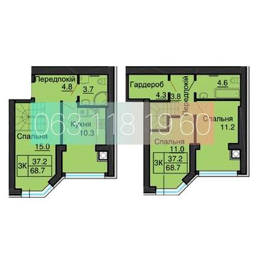 єОселя продаж двокімнатної дворівневої квартири в ЖК Софія Нова