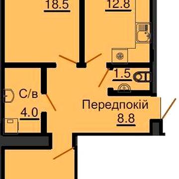 ТЕРМІНОВО на будівництві 2 кім..кв.66м2  ЖК Софія Резиденс 81000₴ ЖК Софія Резиденс