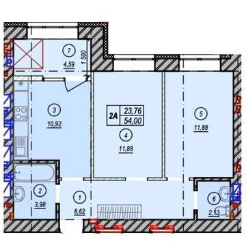 2-к квартива 54м2 в ЖК Молодість, від забудовника без % сертифікат ТАК ЖК Молодість
