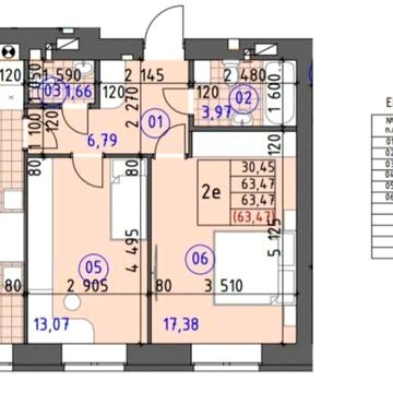 2 кімнатна квартира ЖК Континент Рей
