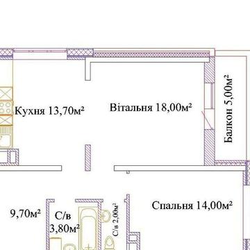 Продаж 2к Квартира Варненська вулиця ЖК Скай Сити
