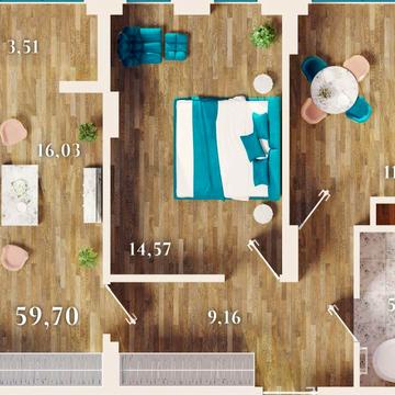 2-кімнатна квартира в ЖК URBN — прямий продаж від забудовника ЖК URBN