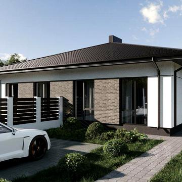 Одноповерховий двоян 82  м.кв, Рівненська