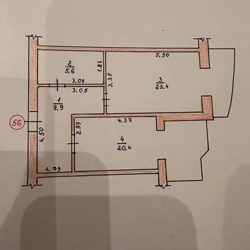 Продам 1 кім.кв ЖК  Набережний Квартал 59.3 м2 ЖК Набережний квартал