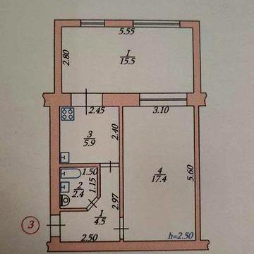Продам 1-кімнатну квартиру з лоджією