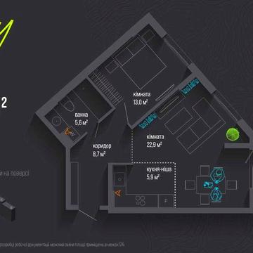 Продаю 2-кімнатну квартиру біля міського парку ЖК City by Blago