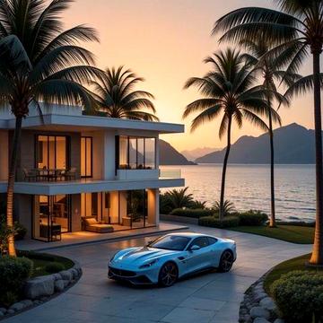 Дом у моря, заезд для машины 9 фонтанта