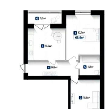 Продаж 2к Квартира Довженка О. вулиця ЖК Козацкий