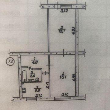 Квартира 2-х кімнатна р-н Космос, Роддом