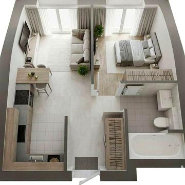 2-кімнатна квартира з двориком Білогородка 1 поверх $20214