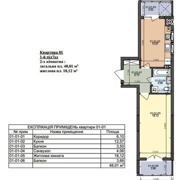 Простора 1к в зданому будинку, вул Трускавецька ЖК На Трускавецькій