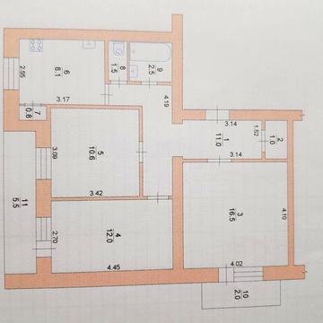 Квартира 3-х комнатная с автономным отоплением