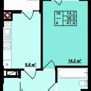 Однокімнатна квартира , Є оселя, ЦЕНТР