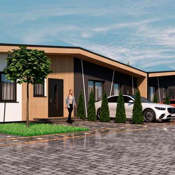 Таунхаус в межах міста на 71 кв.м. з централізованими комунікаціями