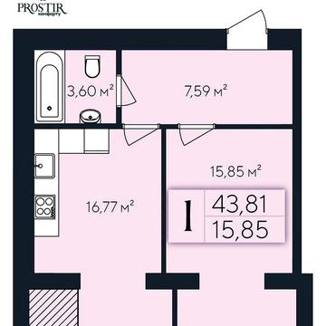 1 кімнатна квартира від забудовника ЖК Простір Комфорту, Виставка ЖК Простір Комфорту
