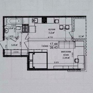 1-кімнатна квартира біля лісу | ЖК Грюнвальд, метро Академмістечко ЖК Грюнвальд