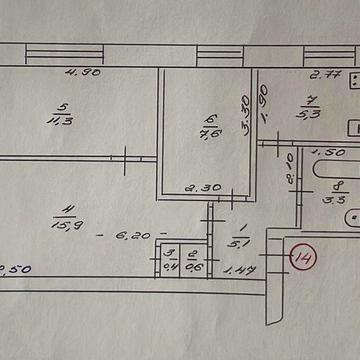 Продається 3-х кімнатна квартира с Перехрестівка