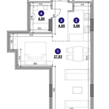 Продаж 1к Квартира   вул. Володимира Великого ЖК Америка