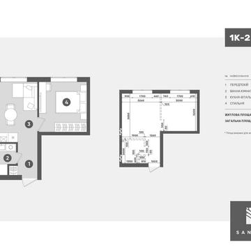 БЕЗ Рієлтора Продаж квартири 30,8м2  без % ЖК Санвиль парк ЖК Санвіль парк