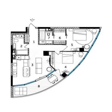 1 Вежа Продаж квартири жк ЖК Taryan Towers / вул. Іоанна Павла ІІ , 12 ЖК Taryan Towers