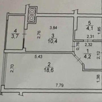 Продаж 1 км. к-ри в новобудові вул.Трускавецька 55000 дол.США ЖК Галжитлобуд