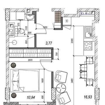 1-кімнатна квартира на Фонтані. DERBY ЖК DERBY