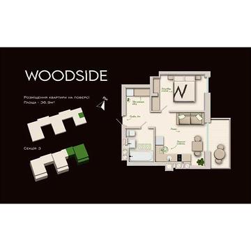 Продаж 1к Квартира Пирогівка вулиця ЖК Woodside
